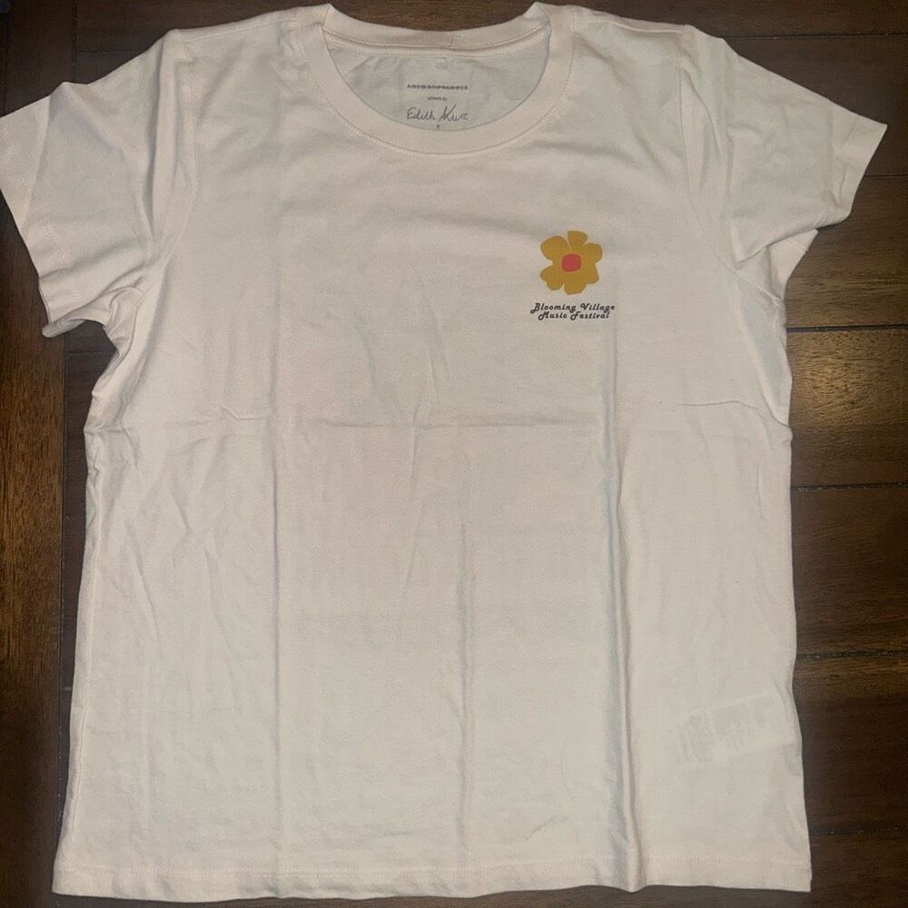 Anthropologie X Wild Fever Studio Music Festival Graphic Tee XS NEW - Picture 5 of 6